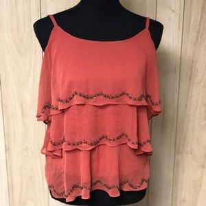 Ruffle tank top